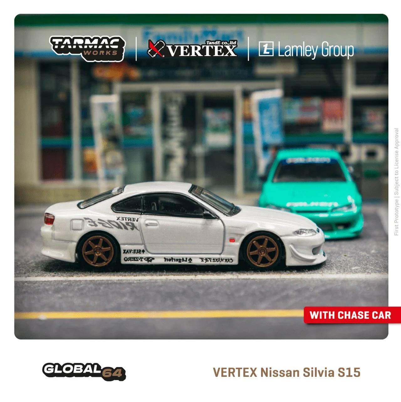 TARMAC WORKS 1 64 日產 VERTEX Nissan Silvia S15 金屬白 Lamley特別版 東海模型官方最新