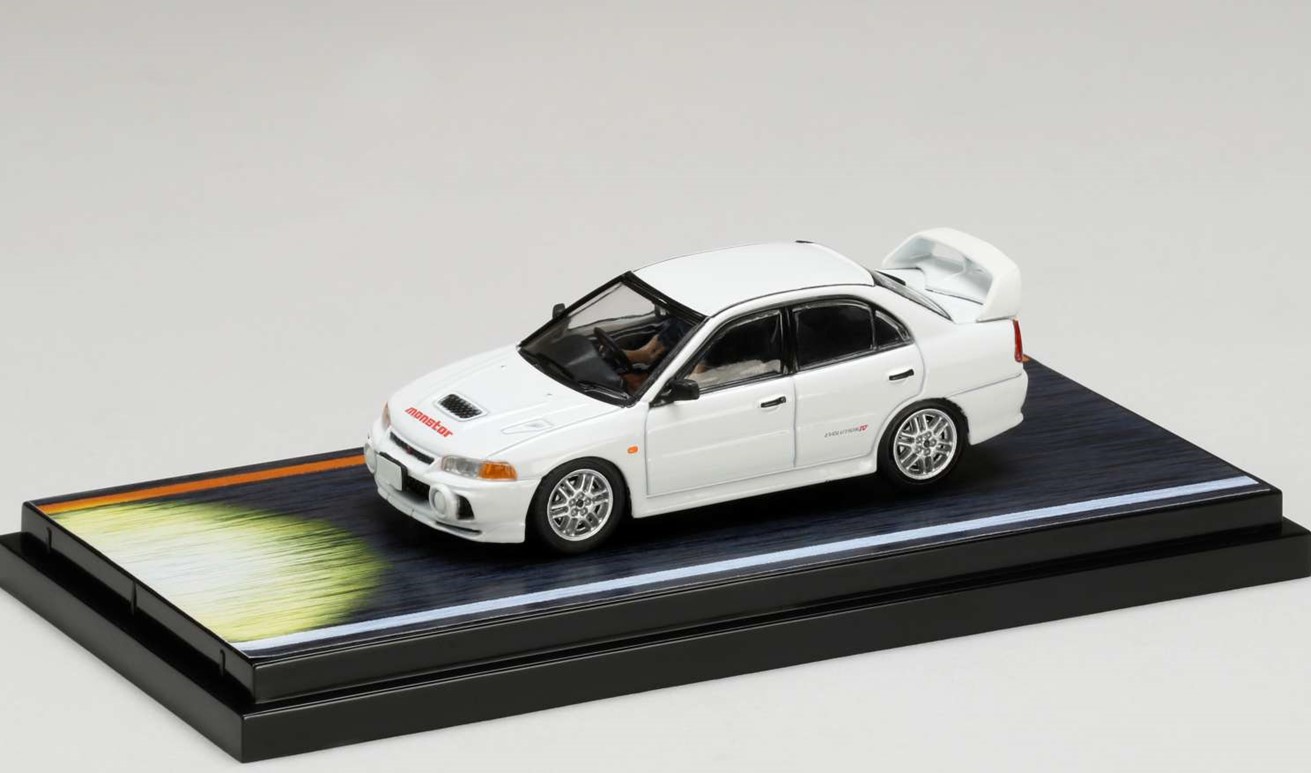 HobbyJapan 1/64 頭文字D 三菱Lancer RS EvolutionIV 附岩城清次- 東海 